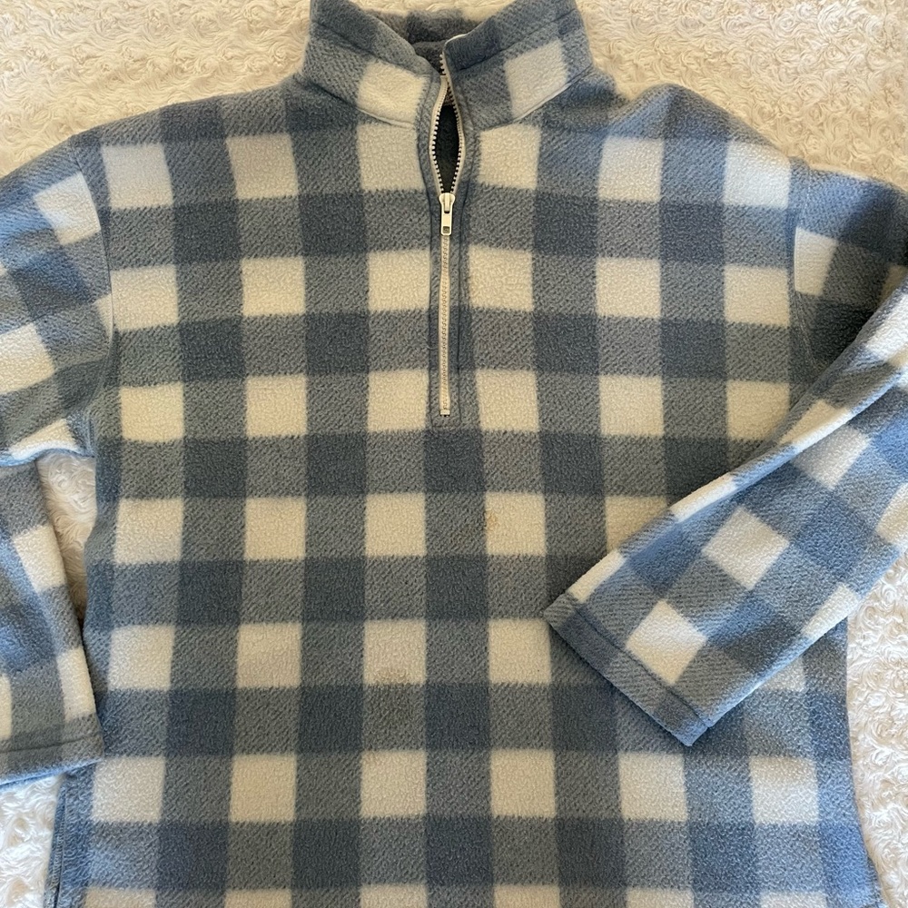 Plaid Fleece Quarterzip